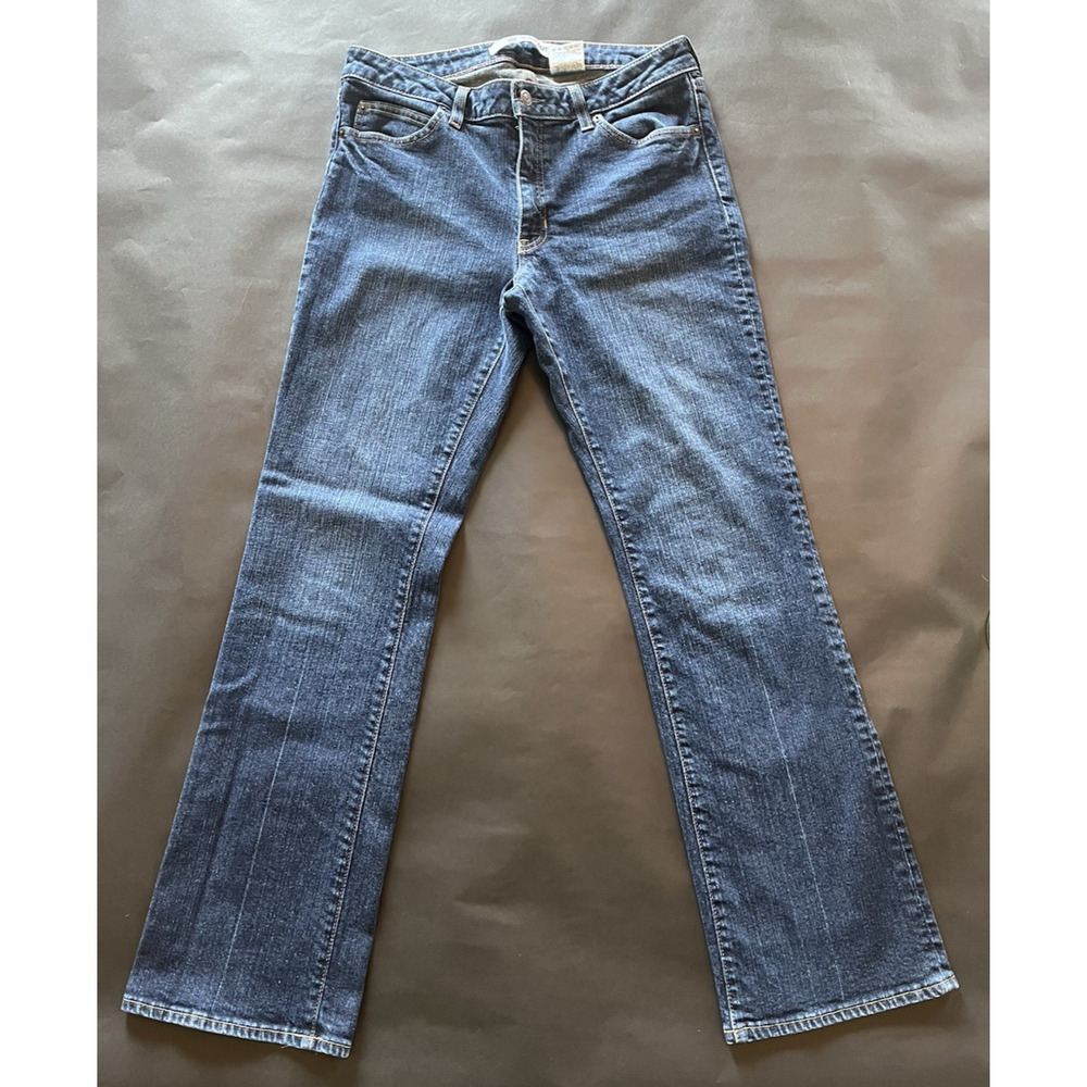 Gap Jeans Womens 8 Blue Bootcut Stretch 30x30 Modern Dark Wash Mid-Rise EUC